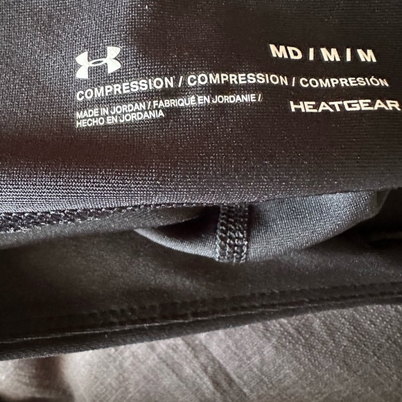 UNDER ARMOUR WOMEN'S HEATGEAR COMPRESSION LEGGINGS BLACK /ORANGE - Picture 10 of 12